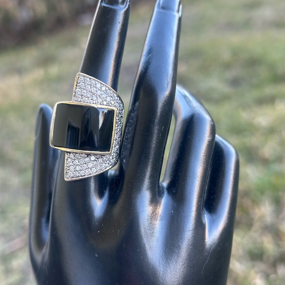 14K Gold Plated over Sterling Silver Statement Ring